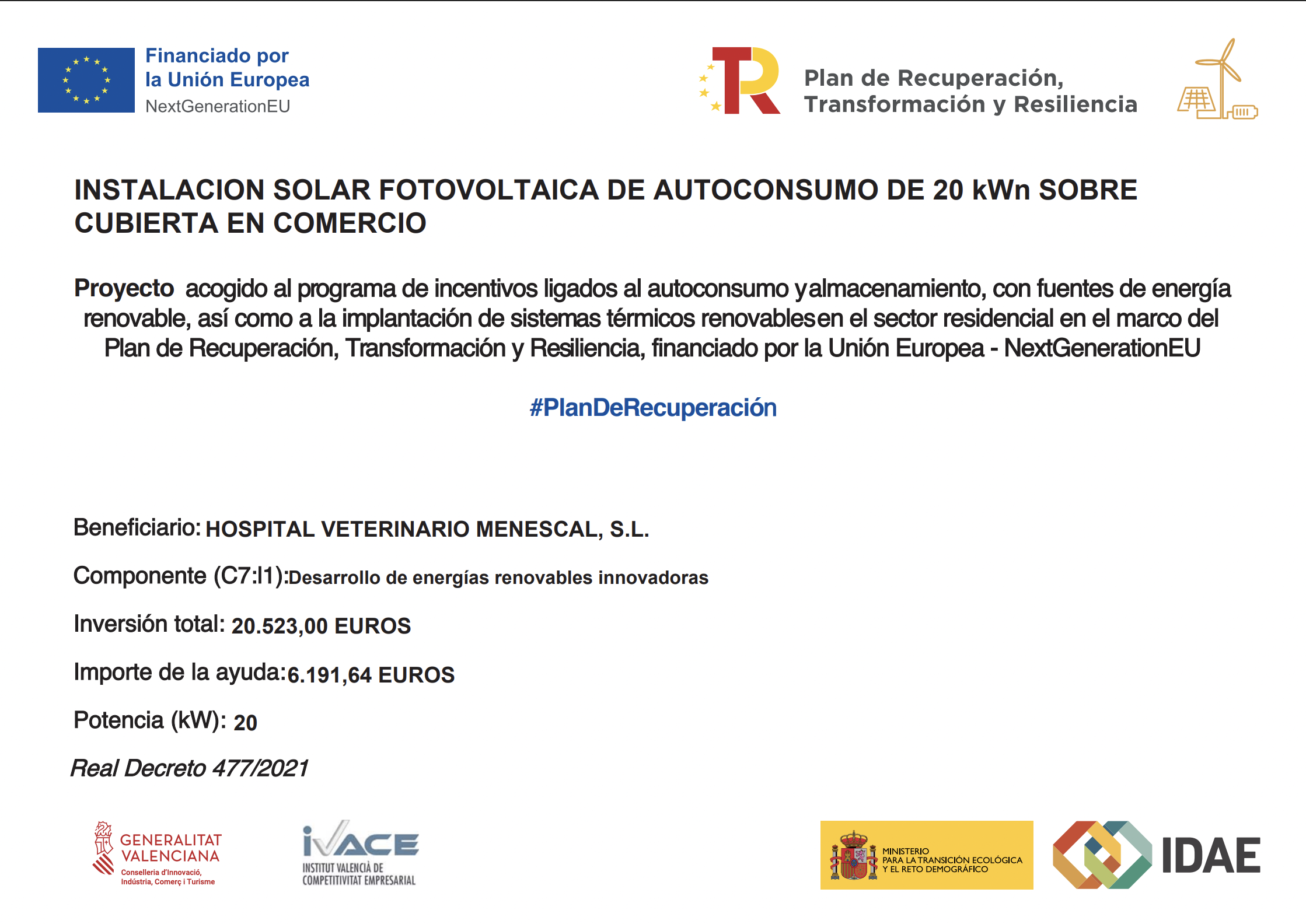Instalación Solar Fotovoltaica en Menescal: Compromiso con la Sostenibilidad